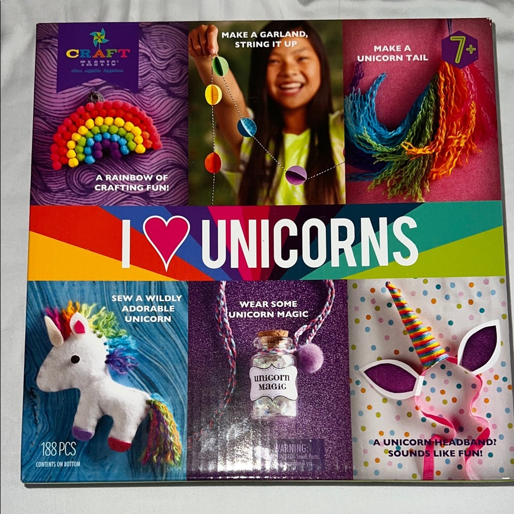 Craft I Love Unicorns Kids Learning Toy - Rainbow Colors
